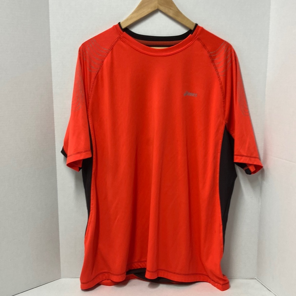 Asics Mens  100% polyester Short Sleeve Athletic T-shirt, Size XL